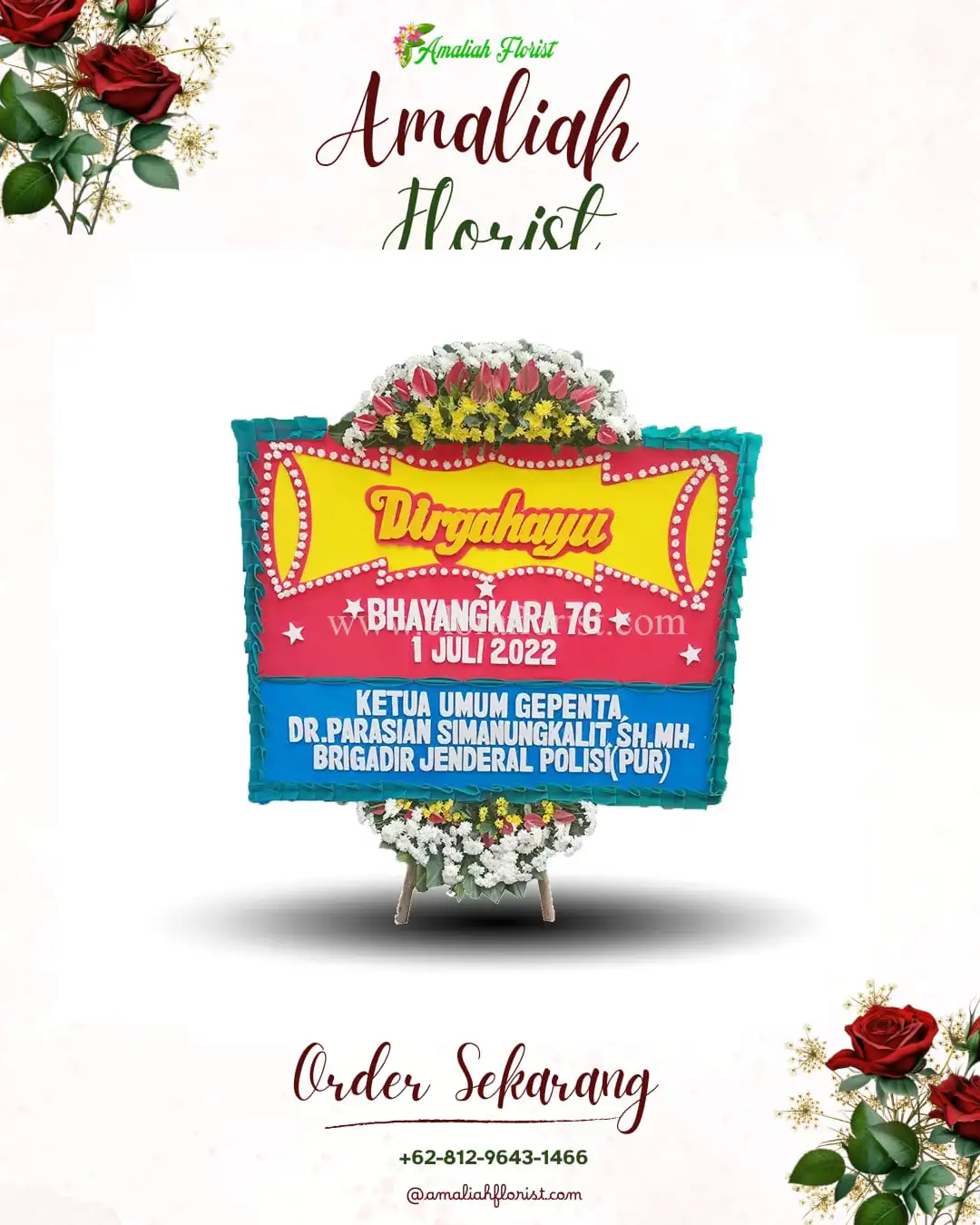 Papan Bunga HUT Ulang Tahun Pakahan